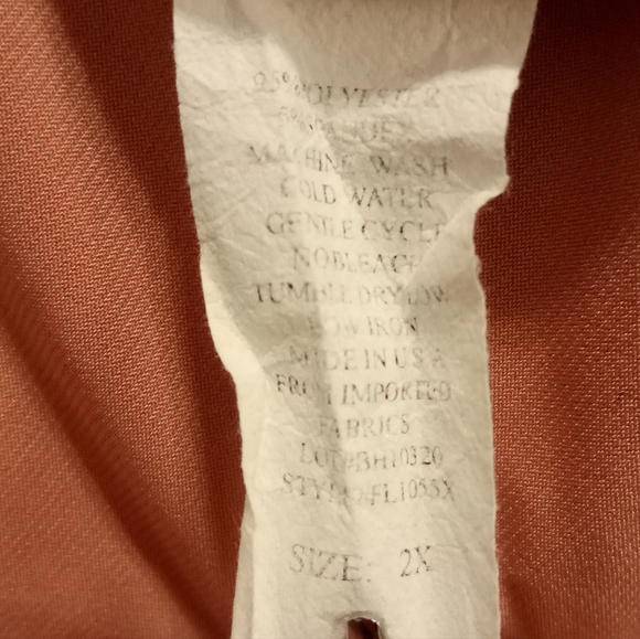 Firts Love Flowy Chiffon Sleeveless Top Sz 2X - Picture 2 of 8